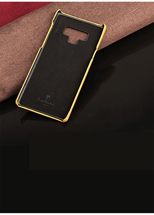 Pierre Cardin PCS-S05 Galaxy Note 9 Sarı Klasik Deri Arka Kapak Telefon Aksesuarı 2