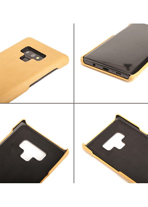 Pierre Cardin PCS-S05 Galaxy Note 9 Sarı Klasik Deri Arka Kapak Telefon Aksesuarı 4