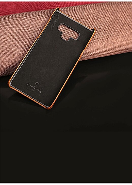 Pierre Cardin PCS-S05 Galaxy Note 9 Taba Klasik Deri Arka Kapak Telefon Aksesuarı 4