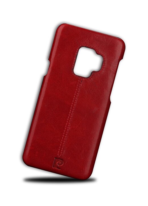Pierre Cardin PCL-P03 Galaxy S9 Bordo Klasik Deri Arka Kapak Telefon Aksesuarı 1