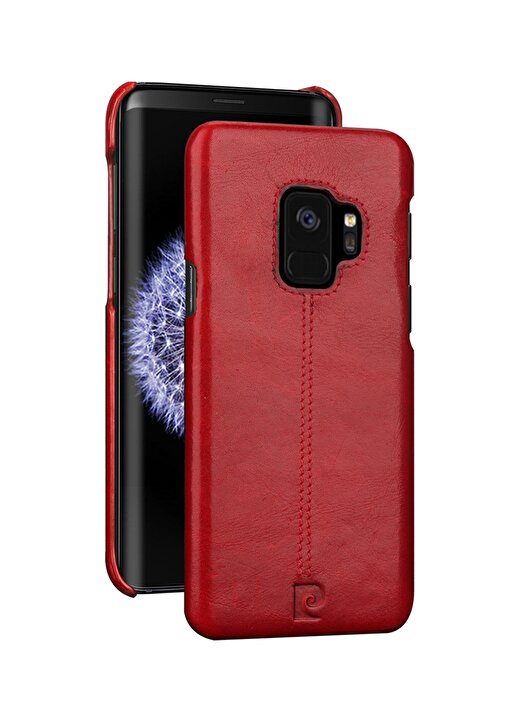 Pierre Cardin PCL-P03 Galaxy S9 Bordo Klasik Deri Arka Kapak Telefon Aksesuarı 3