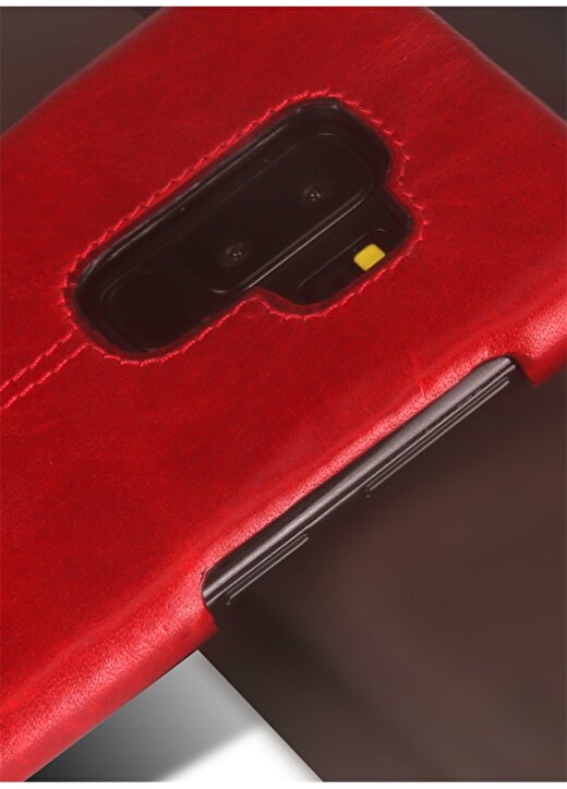 Pierre Cardin PCL-P03 Galaxy (S9 Plus) Bordo Klasik Deri Arka Kapak Telefon Aksesuarı 3