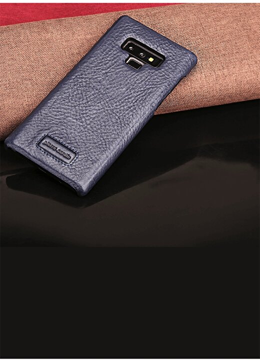 Pierre Cardin PCS-S05 Galaxy Note 9 Lacivert Klasik Deri Arka Kapak Telefon Aksesuarı 1