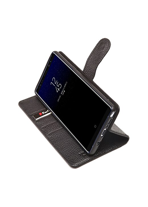 Pierre Cardin PCS-P08 Galaxy Note 9 Siyah Deri Kapaklı Kılıf Telefon Aksesuarı 4
