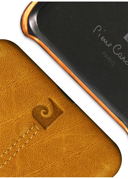 Pierre Cardin PCL-P03 Galaxy (S9 Plus) Taba Klasik Deri Arka Kapak Telefon Aksesuarı 3