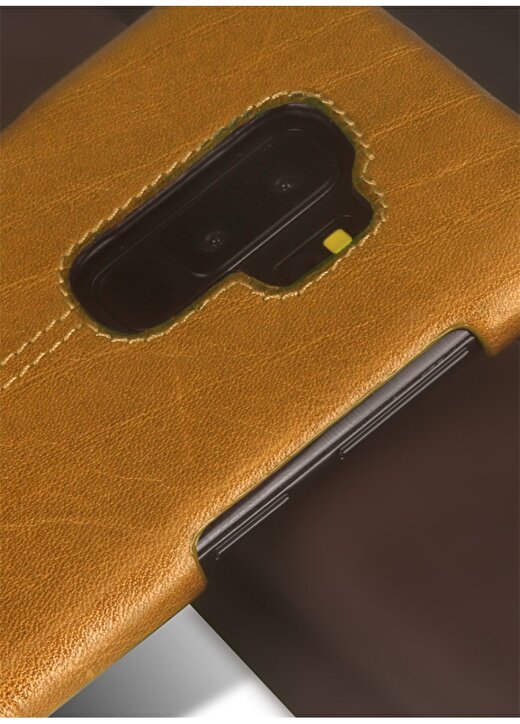 Pierre Cardin PCL-P03 Galaxy (S9 Plus) Taba Klasik Deri Arka Kapak Telefon Aksesuarı 4