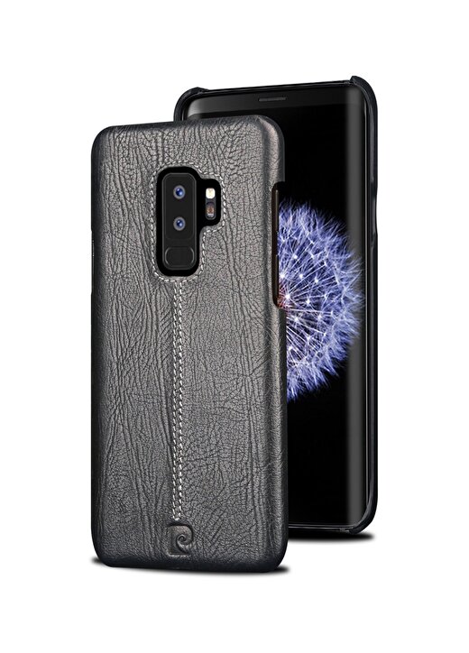 Pierre Cardin PCL-P03 Galaxy (S9 Plus) Siyah Klasik Deri Arka Kapak Telefon Aksesuarı 2