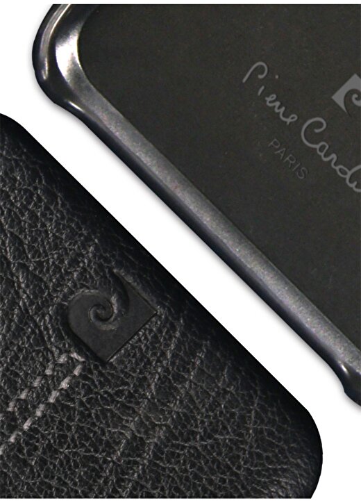 Pierre Cardin PCL-P03 Galaxy (S9 Plus) Siyah Klasik Deri Arka Kapak Telefon Aksesuarı 3