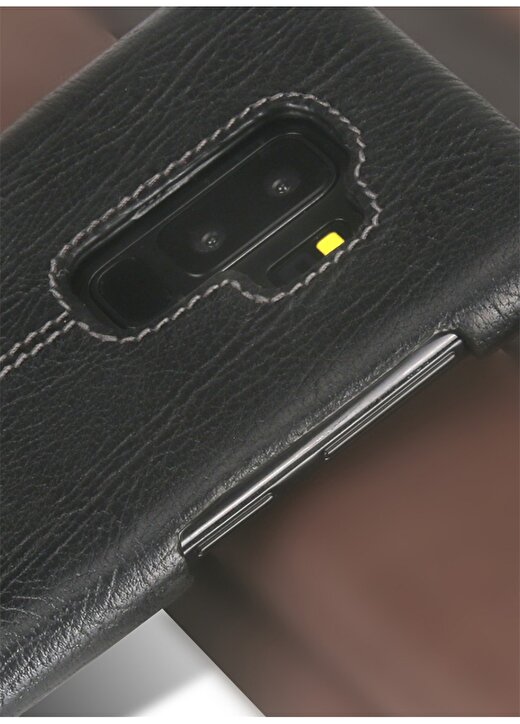 Pierre Cardin PCL-P03 Galaxy (S9 Plus) Siyah Klasik Deri Arka Kapak Telefon Aksesuarı 4