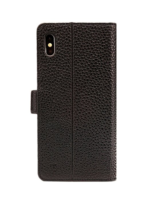Pierre Cardin PCS-P08 Iphone XS Max (6.5) Siyah Deri Kapaklı Kılıf Telefon Aksesuarı 2