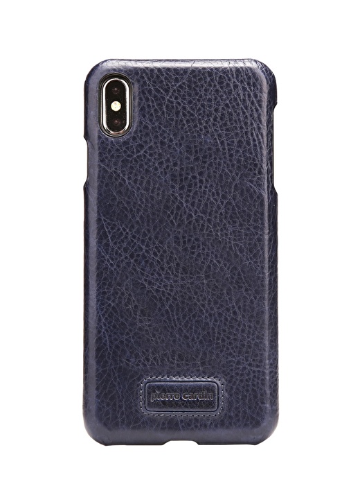 Pierre Cardin PCS-S05 Iphone XS Max (6.5) Lacivert Klasik Deri Arka Kapak Telefon Aksesuarı 1