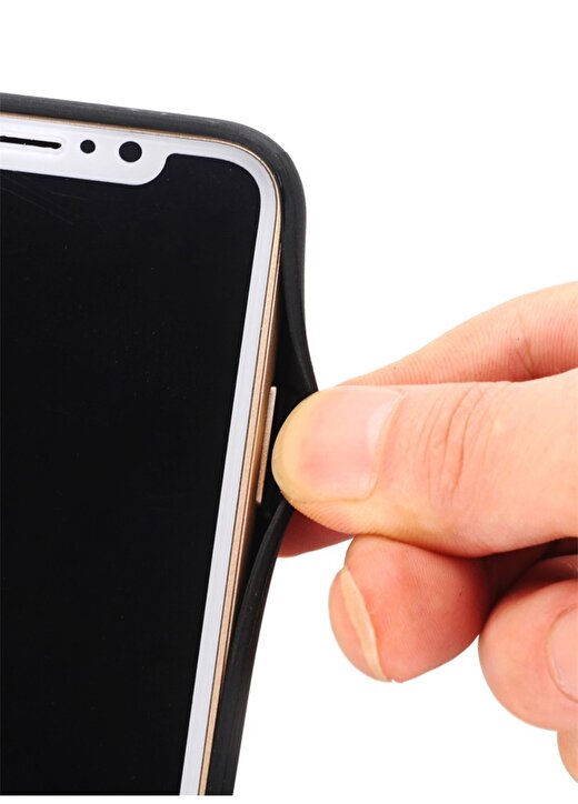 Pierre Cardin PCL-P05 Iphone X - XS (5.8) Siyah Deri Kapaklı Kılıf Telefon Aksesuarı 4