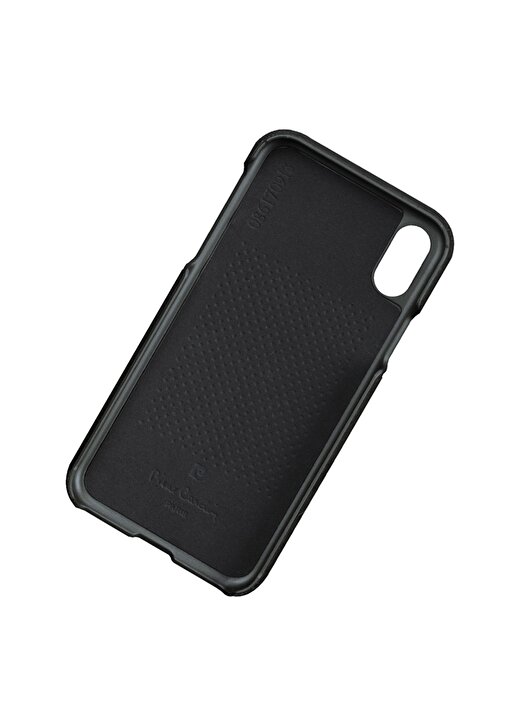 Pierre Cardin PCS-P19 Iphone X - XS (5.8) Siyah Deri Arka Kapak Kartlık Telefon Aksesuarı 3