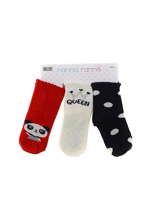 Mammaramma Çok Renkli Bebek Soket Çorap QUEEN 1