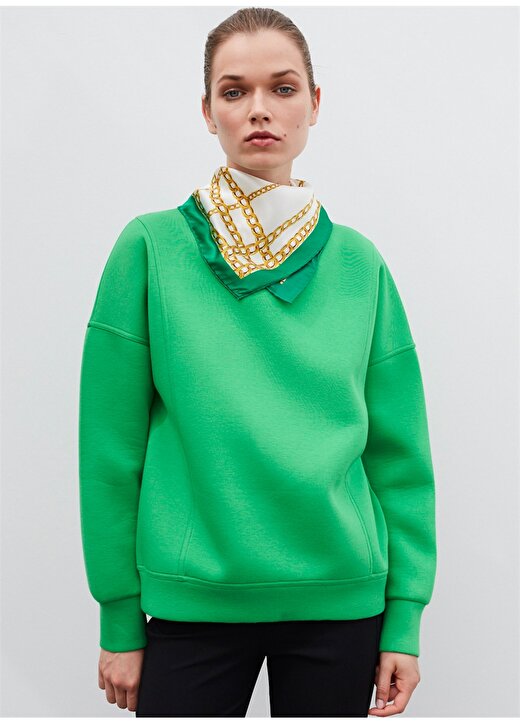 İpekyol Scuba Yeşil Sweatshirt 2