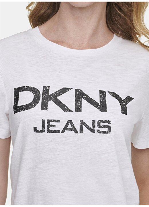 Dkny Jeans Bisiklet Yaka Logolu T-Shirt 2