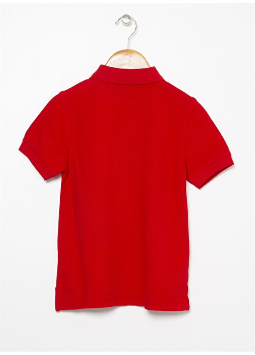 Benetton Logolu Kırmızı Erkek Çocuk Polo T-Shirt 2