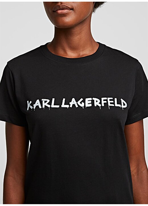 KARL LAGERFELD Grafiti Logo T-Shirt 2