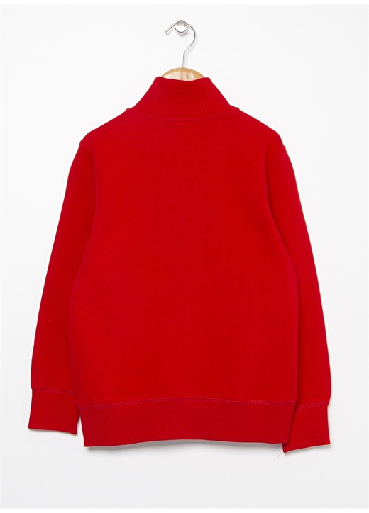 Benetton Logolu Kırmızı Erkek Çocuk Sweatshirt 2