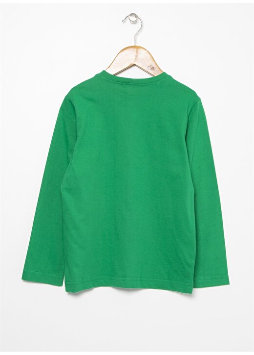 Benetton Yazılı Yeşil Erkek Çocuk T-Shirt 2