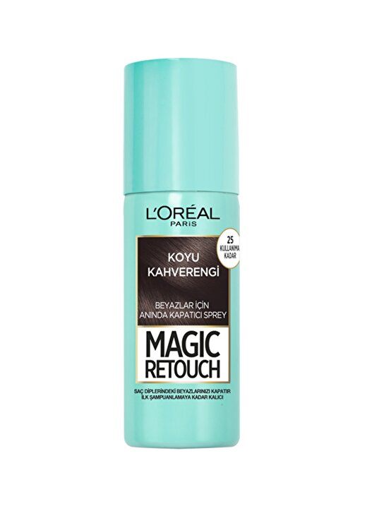 L''oréal Paris Magic Retouch Beyaz Dipleri Kapatıcı Sprey - Koyu Kahverengi 3
