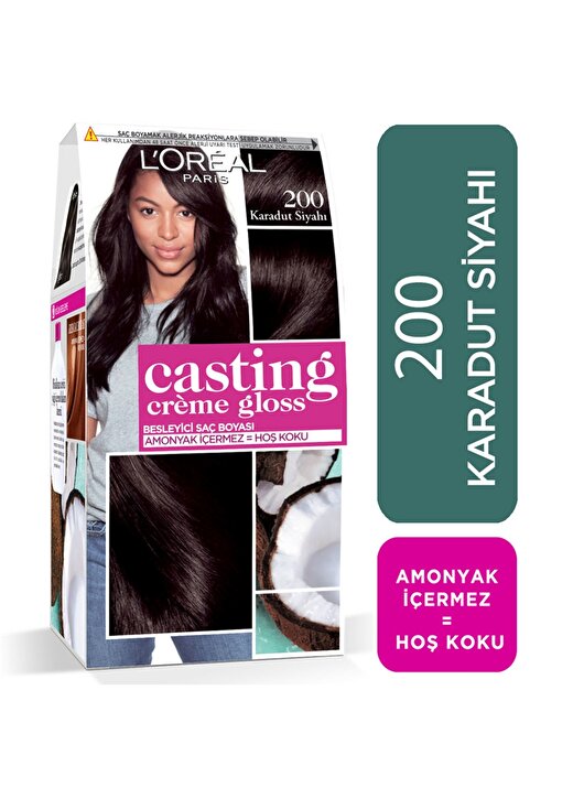 L''oréal Paris Casting Crème Gloss Saç Boyası - 200 Karadut Siyahı 1