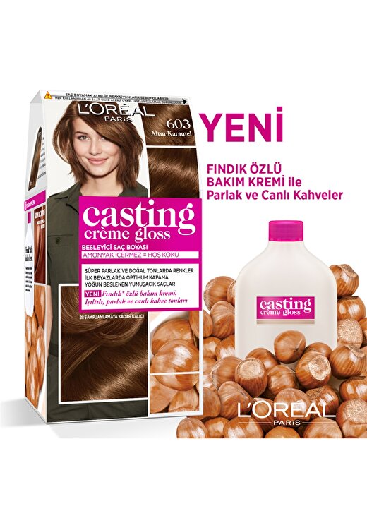 L''oréal Paris Casting Crème Gloss Saç Boyası - 603 Altın Karamel 2