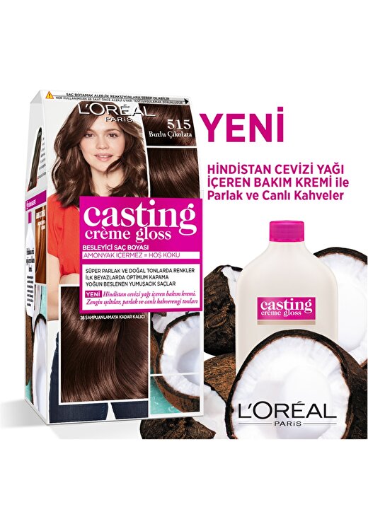 L'oréal Paris Casting Crème Gloss Saç Boyası - 515 Buzlu Çikolata 2