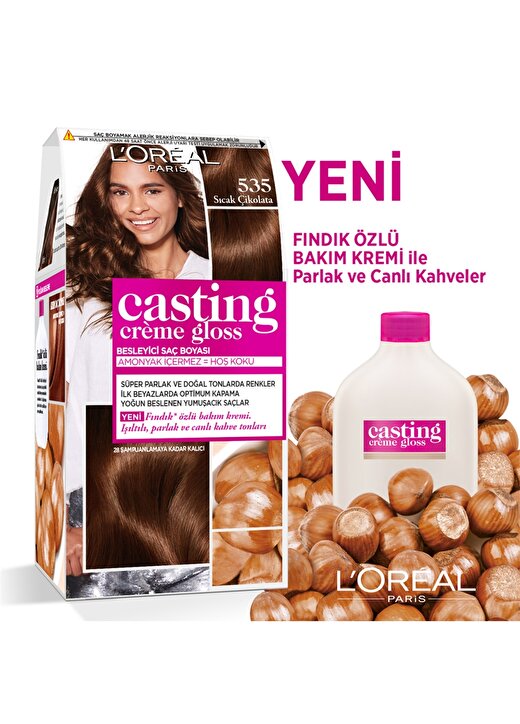 L''oréal Paris Casting Crème Gloss Saç Boyası - 535 Sıcak Çikolata 2