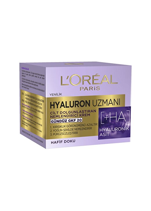 L'oréal Paris Hyaluron Uzmanı Cilt Dolgunlaştıran Nemlendirici Krem GKF 20 2