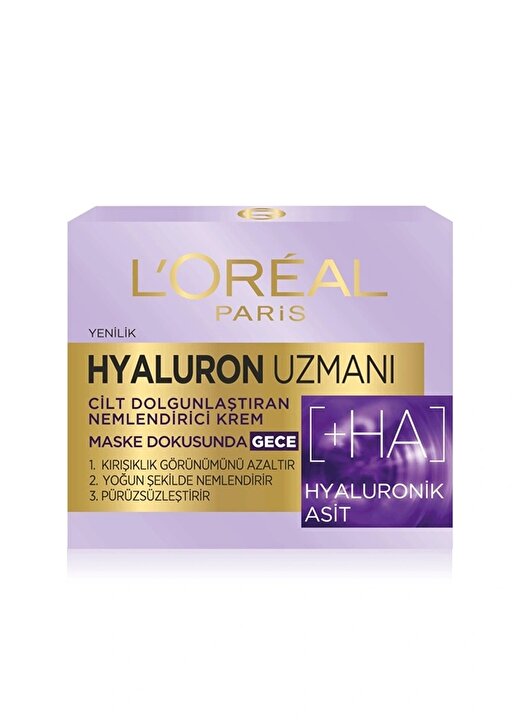 L'oréal Paris Hyaluron Uzmanı Cilt Dolgunlaştıran Nemlendirici Gece Kremi 2