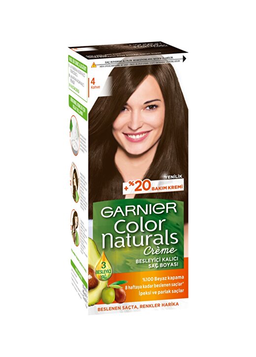Garnier Color Naturals - 4 Kahve Saç Boyası 1