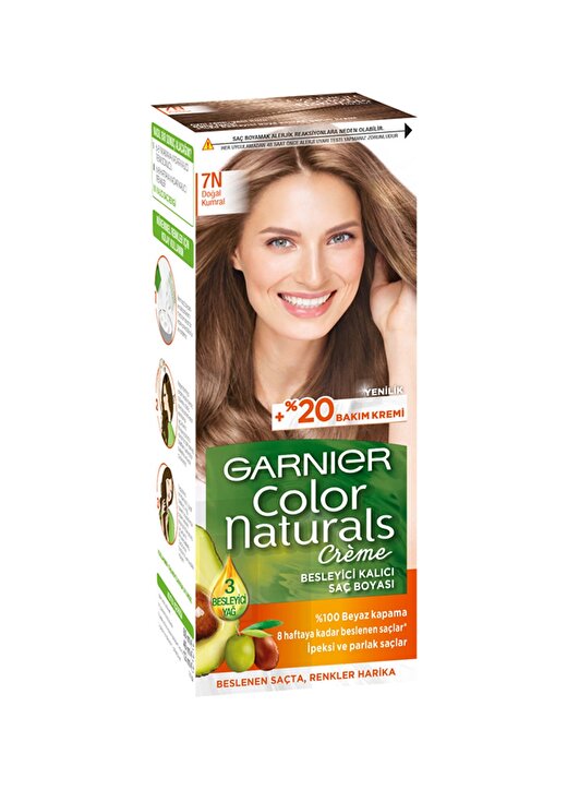 Garnier Color Naturals - 7N Doğal Kumral Saç Boyası 1