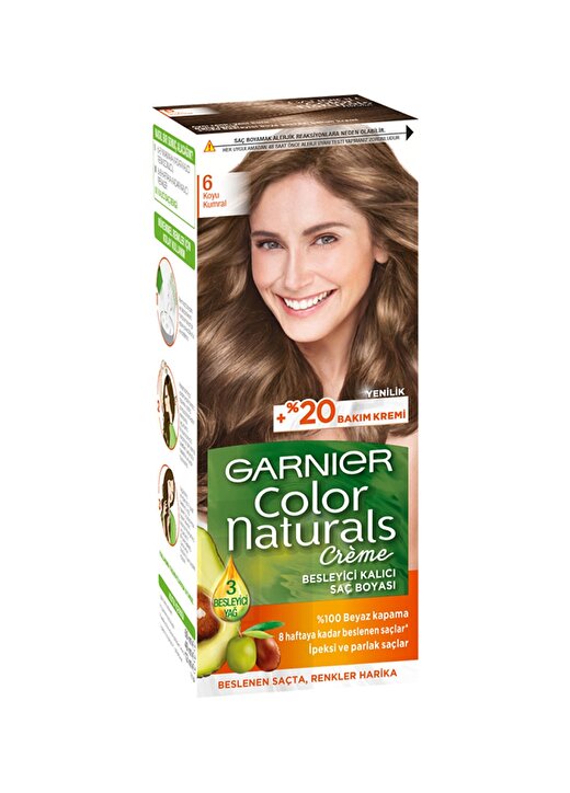 Garnier Color Naturals - 6 Koyu Kumral Saç Boyası 1