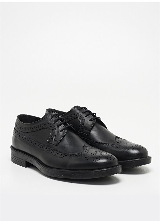 F By Fabrika Siyah Antik Klasik Ayakkabı 2