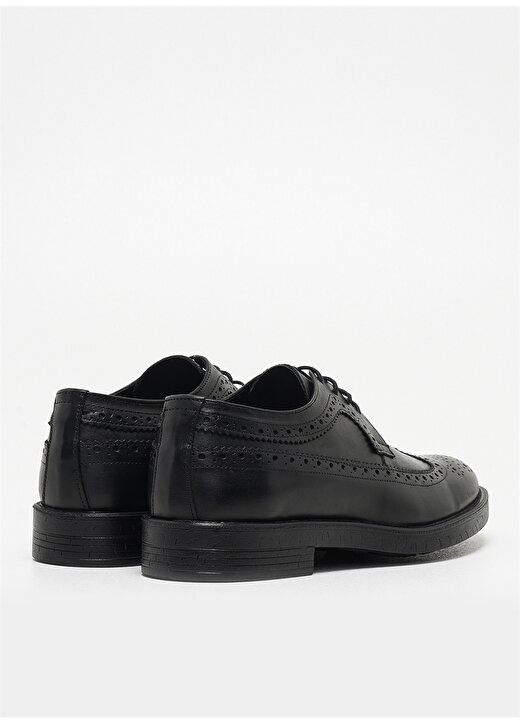 F By Fabrika Siyah Antik Klasik Ayakkabı 4