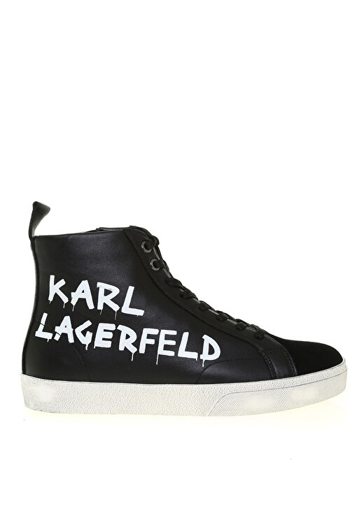 KARL LAGERFELD Siyah Kadın Sneaker SKOOL Brushlogobot 1