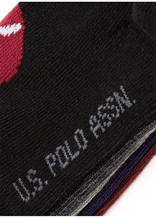 U.S. Polo Assn. Lacivert Erkek Çocuk Paketli Çorap EC01SK20-5-VR033 3