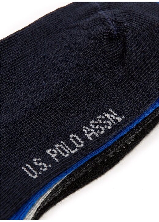 U.S. Polo Assn. Lacivert Erkek Çocuk Paketli Çorap SPACE5-SK20-VR033 3