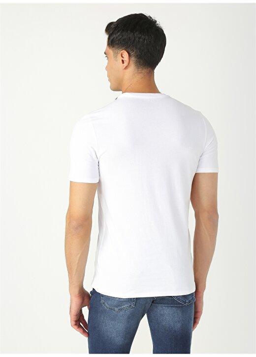 Guess Düz Beyaz T-Shirt 4