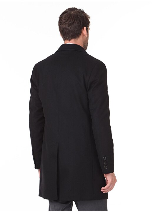 Kip Regular Fit Siyah Palto 4