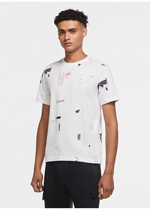 Nike CW0408-100 Beyaz Erkek T-Shirt 2