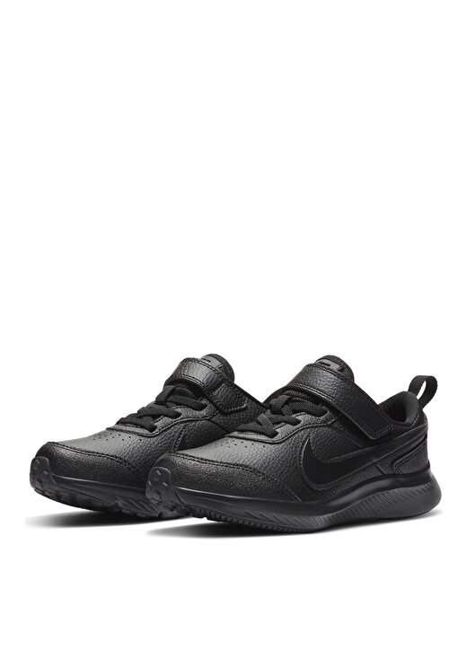 Nike CN9393-001 Varsıty Leather (Psv) Siyah Unisex Çocuk Yürüyüş Ayakkabısı 1
