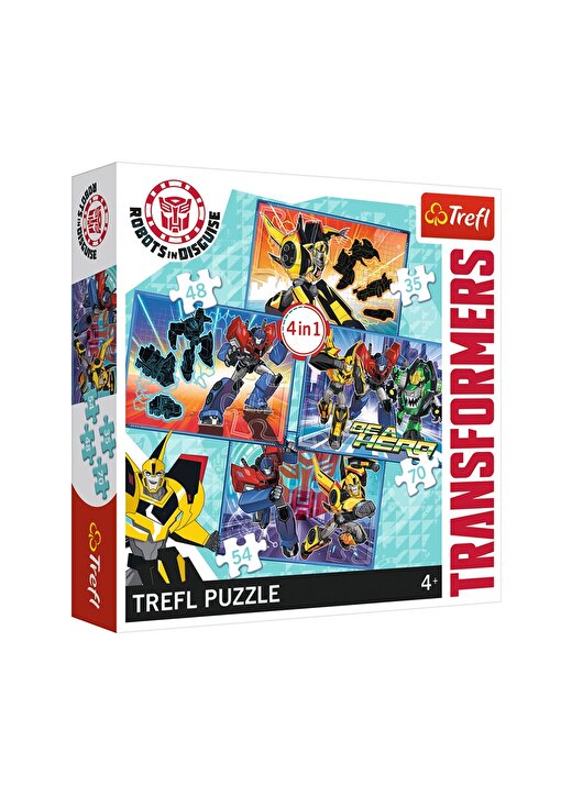 Trefl Hasbro, Transformers, Transformation Time - 4In1 Puzzle 1