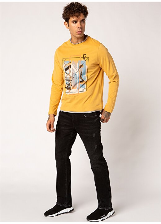 Vigoss 61858-04001 Koyu Sarı Erkek Sweatshirt 3