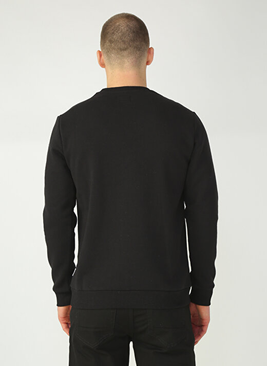 Only & Sons O Yaka Düz Siyah Erkek Sweatshirt 4