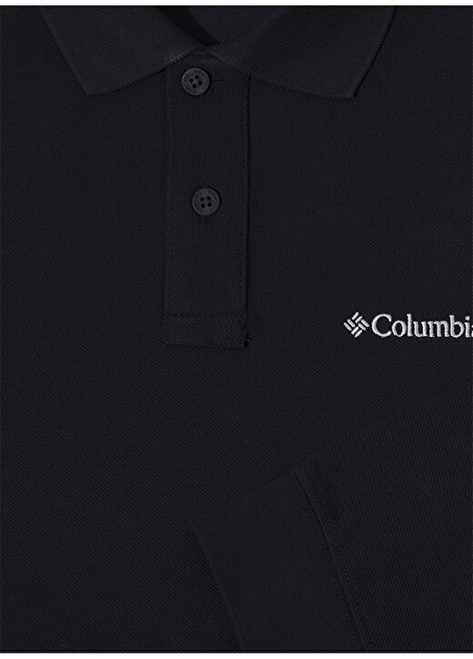 Columbia Siyah Erkek Polo T-Shirt CS0099 M CASCADE RANGE SOLID LS POL 3