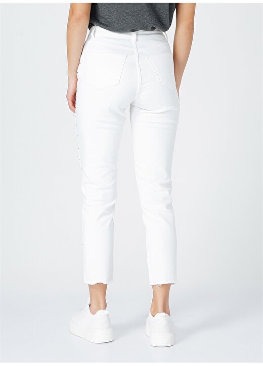 Fabrika Kadın Beyaz Denim Pantolon 4