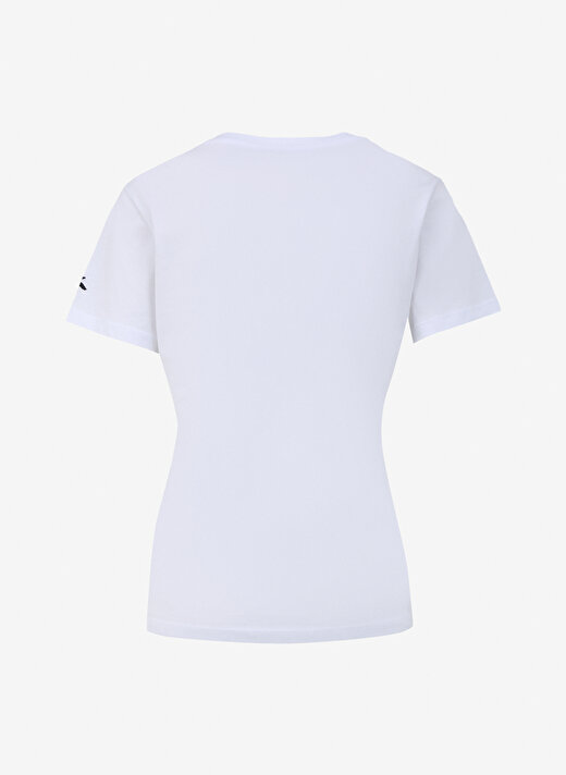 Fabrika Teyo Beyaz V Yaka Kadın T-Shirt 3
