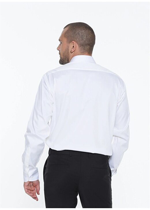 Beymen Business Klasik Gömlek Yaka Düz Beyaz Erkek Gömlek 4B2000000113 1